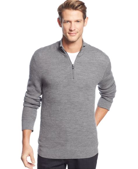 michael kors grey sweater zip up|Brands .